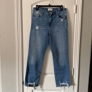 Frame Denim Light Blue Straight Leg Jeans